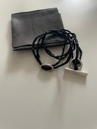 Hermès Colgante/Pulsera Negro/Plata
