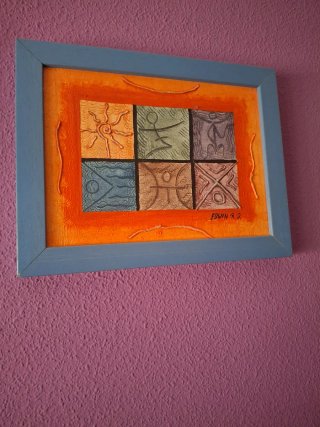 4 Cuadros Dominicanos, pintados a mano