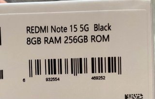 Xiaomi Redmi Note 15 5G. 256GB. Negro “SIN ABRIR”