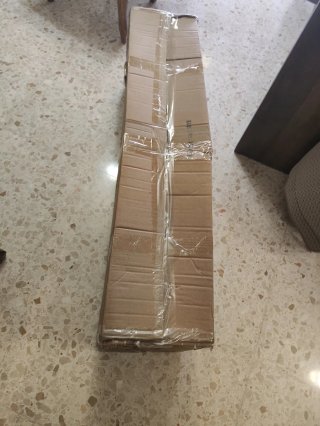 Mueble recibidor madera y yute sin usar