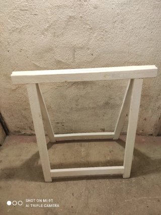 Borriqueta de madera blanca