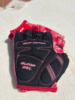 Guantes Bici Niña Flores Rosas