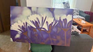 Cuadro Flores Moradas y Blancas