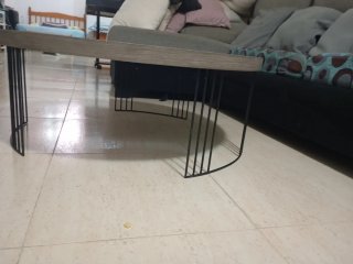 Mesa de centro madera y metal