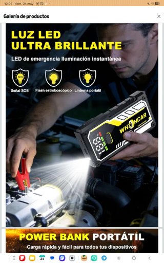 Arrancador de Batería Coche 8000A nuevo precintado