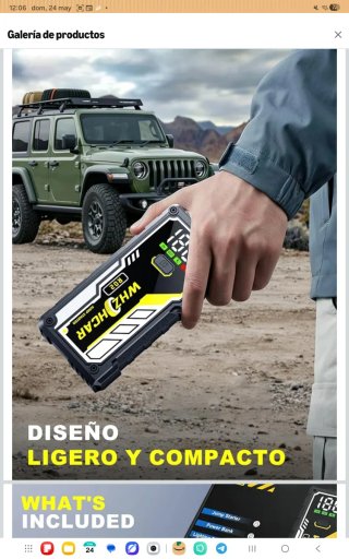 Arrancador de Batería Coche 8000A nuevo precintado