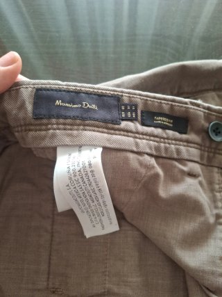 Pantalón chino hombre color marrón verdoso