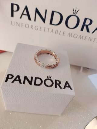 Anillo Pandora Bicolor Oro y Plata