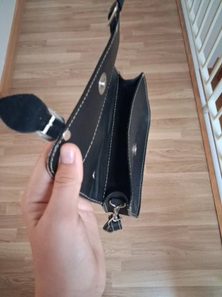 Bolso Colombia Cuero Marrón y Negro