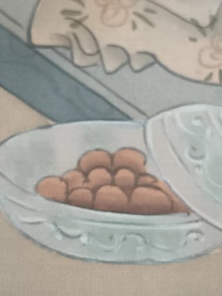 Cuadro pintado sobre seda