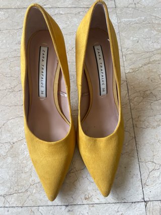 Zapatos Zara Trafaluc Talla 36 Mostaza