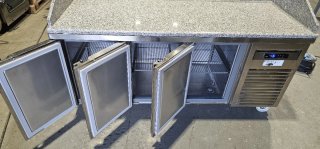 Bajo mostrador pizzero acero inoxidable