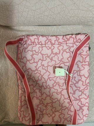 Mochila Tous Kaos Rosa Estampado Clásico