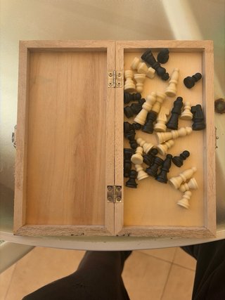 Ajedrez portátil de madera