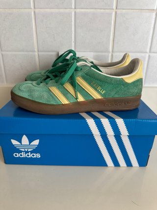 Adidas Gazelle verde/amarillo