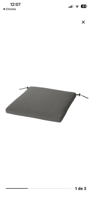 Cojín Exterior Ikea Gris y beige