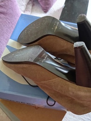 Botines ante color gris amarronados de Londres