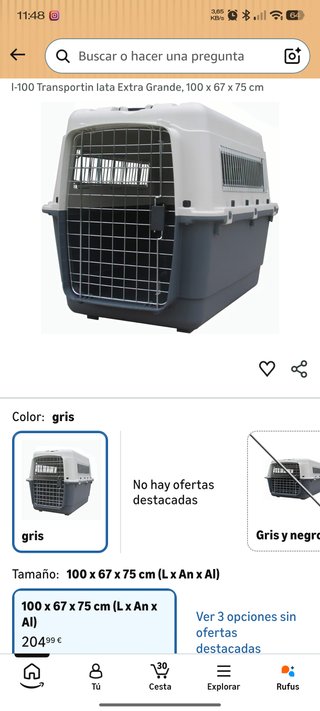 Transportín XXL para vuelos y viajes Homologado.