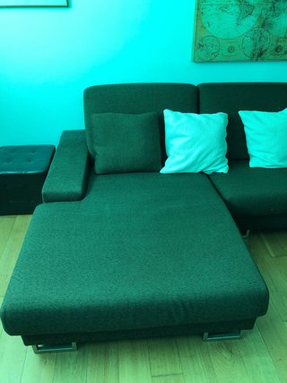 Sofá modular tela marrón