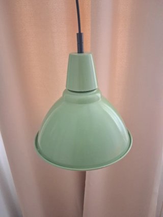 Lámpara techo industrial verde oliva