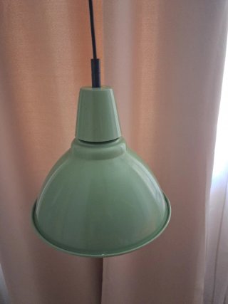 Lámpara techo industrial verde oliva