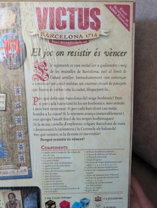 Joc de taula Victus: Barcelona 1714