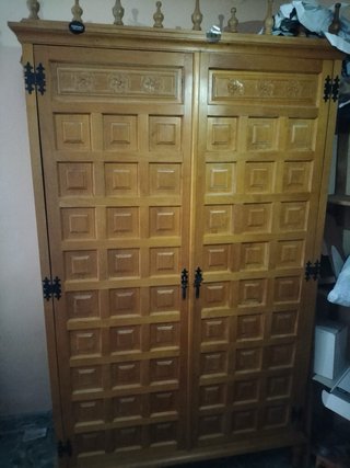 Pack de muebles habitación madera pino castellano