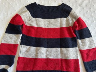 Jersey rayas azul y rojo