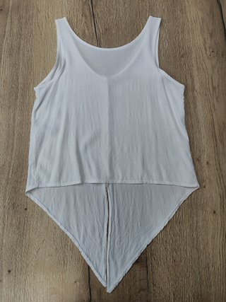 Blusa Blanca Estilo Boho - Talla M