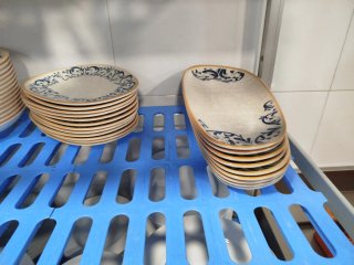Vajilla restaurante azul ,88 piezas