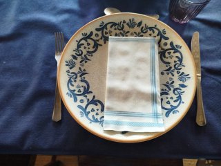 Vajilla restaurante azul ,88 piezas