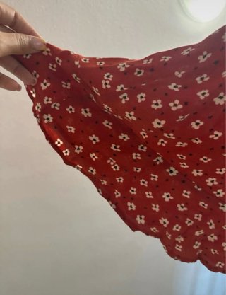 Vestido rojo con volantes
