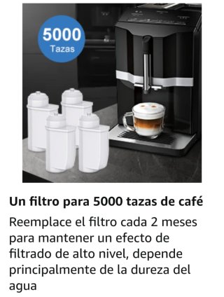 Filtros agua cafetera Siemens EQ FTS003