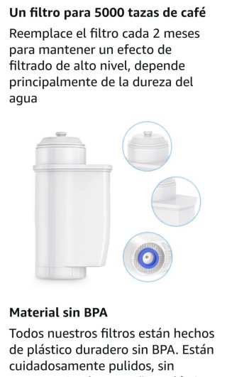 Filtros agua cafetera Siemens EQ FTS003