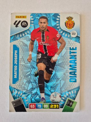Mateo josep diamante panini rcd mallorca carta 412