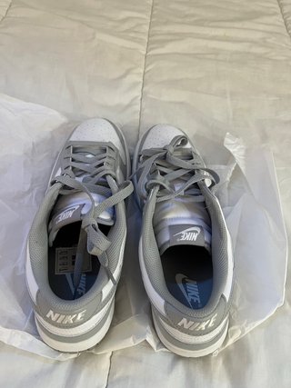 Zapatillas Nike Piel Talla 45 Gris Blanco