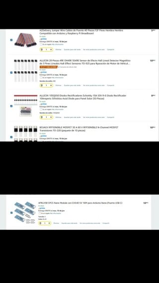 Componentes electrónicos varios