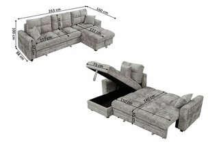 REBAJA - HERMOSO SOFÁ CAMA CHAISE LONGUE DELUX