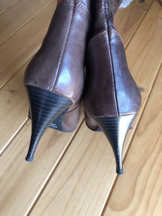Botas altas piel marrón T.39