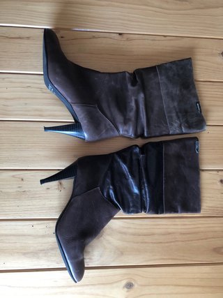 Botas altas piel marrón T.39