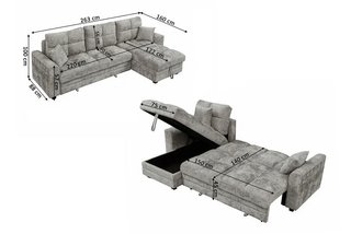 .OFERTA - HERMOSO SOFÁ CAMA CHAISE LONGUE DELUX.