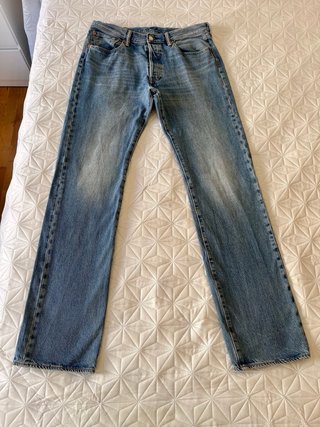 Levi's 501 Jeans Talla L Azul Claro Retro