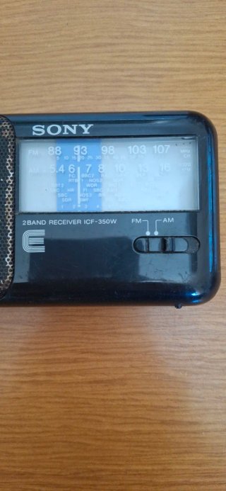 Radio Sony ICF-350W 2 Bandas AM/FM
