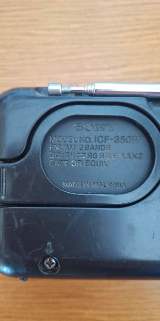 Radio Sony ICF-350W 2 Bandas AM/FM