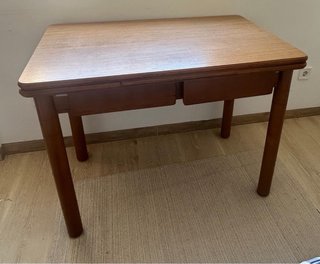Mesa de comedor extensible de madera