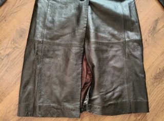 Gabardina de piel larga
