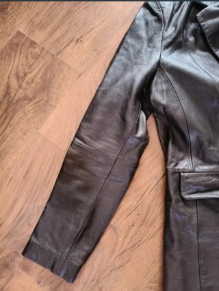 Gabardina de piel larga
