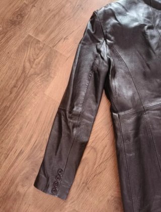 Gabardina de piel larga