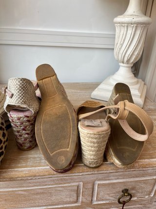 Lote cuñas Gaimo beige y rosa