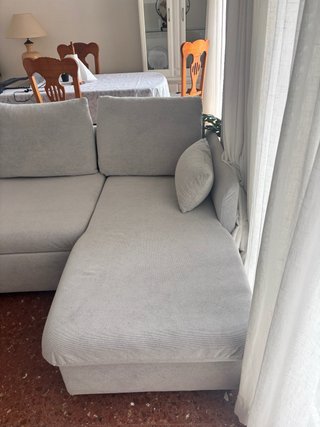 Sofá Cama Gris Tela